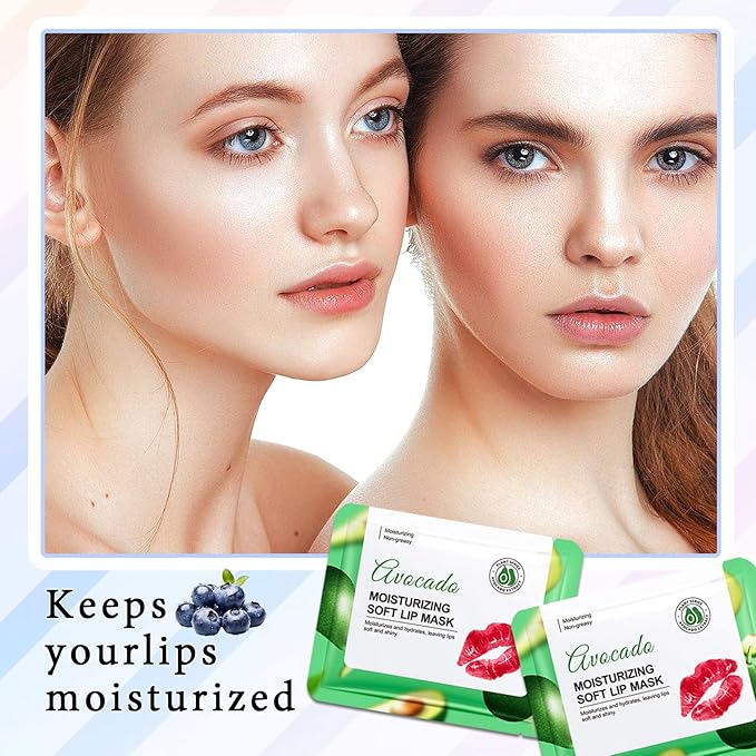 30PCS Moisturizing Lip Masks Set, Overnight Bulk Lip Patches, Long-lasting Hydrating Sleeping Lip Plumping Masks for Women 05