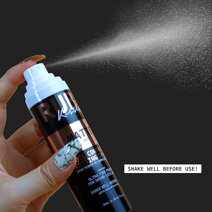 Ruby Kisses Setting Spray - Ultra-fine mist, Sets makeup, Long-Lasting Formula for a Flawless Finish (Matte)