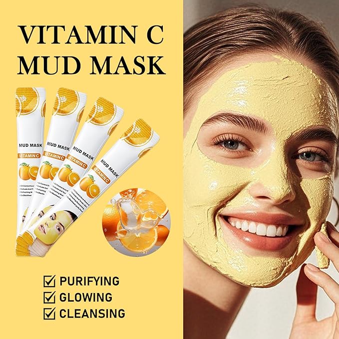 30PCS Clay Mask for Face,Vitamin C,Dead Sea Mud,Cucumber Mud Mask Set,Deep Cleansing Blackhead Remover Facial Skin Care Set,Moisturizing Face Masks for Women,Face Masks Gift Set