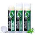 Organic Lip Balm Chapstick Bulk 3 Pack – Eucalyptus Mint – Natural Beeswax Lip Balm – Moisturizer for Very Dry, Chapped Lips