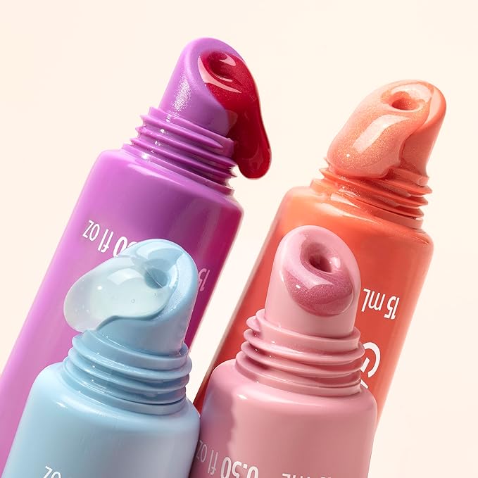 Pacifica Hydrating Lip Balm Gift Set – Flavored Lip Balm Glow Baby Tangerine, Wake Up Beautiful Lavender Lemon & Vegan Collagen Vanilla Trio, 3-Pack