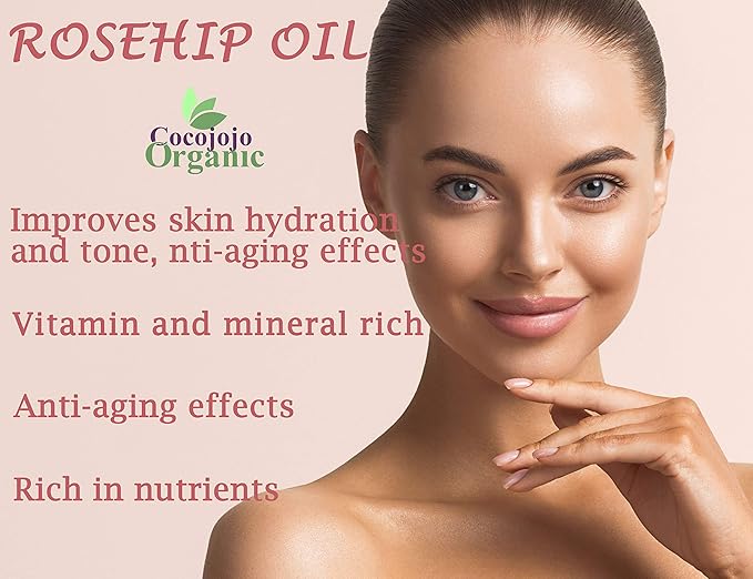 Rosehip Oil - Pure Natural Seed Oil Cold Pressed 16 oz Face Skin Unrefined Egypt Origin And odor is Different From Chile