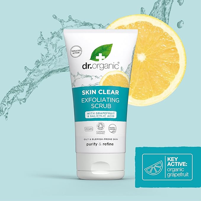 Dr Organic SkinClear Exfoliating Face Scrub 150ml