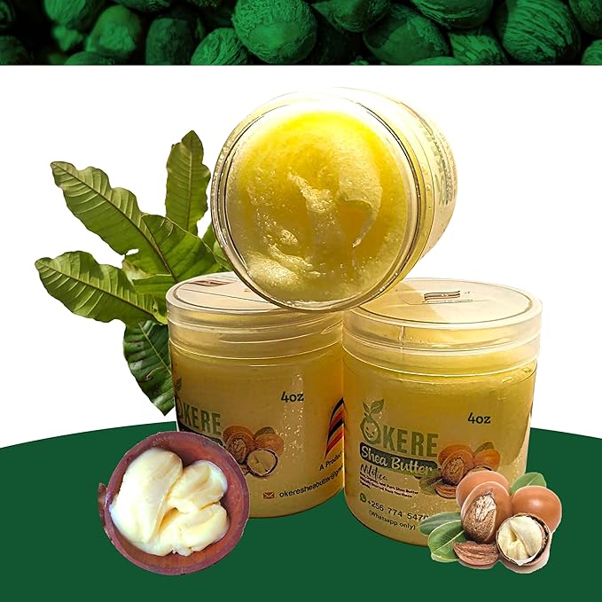 Okere Nilotica Shea Butter | Raw & Pure from Uganda | 08 OZ JAR