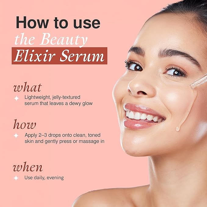 The Beauty Elixir Retinol Serum For Face - Dermatologist Tested, Anti-Aging, Fine Lines & Wrinkles & Post-Acne Marks Treatment - Clean Beauty, Cruelty-Free Korean Skin Care for All Skin Types - 1.69oz