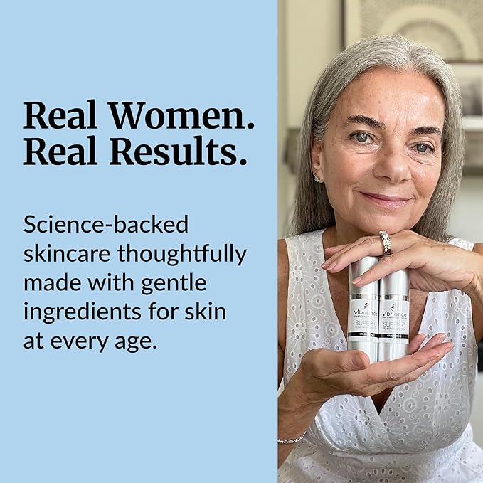 Vibriance Super C Serum for Mature Skin - All-in-One Vitamin Formula Hydrates, Firms, Lifts, Smooths, Targets Age Spots, Wrinkles, 1 fl oz - Pack of 2