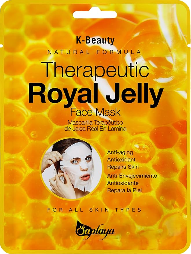 Saplaya Face Masks 6 Pack Scented Facemask Sheets Skin Care Mask Single Scent K-Beauty Natural Formula