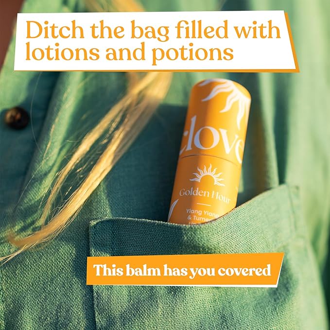 Cloven Tallow Lip Balm, Deep Hydration for Lips, Face & Dry Skin | Natural Grass-Fed, Organic Ingredients, Nourishes & Protects | Ylang-Ylang & Turmeric | Made in the USA