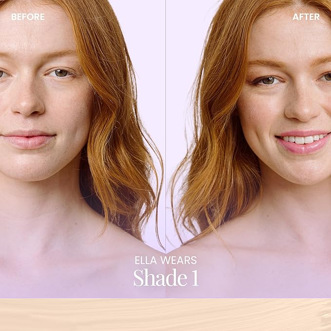 Naked Sundays BeautyScreen SPF 50 Foundation Tint – Tinted Sunscreen & Skincare Makeup with Zinc Oxide, Peptides, Niacinamide – Lightweight Natural Coverage,1 Fair Neutral, 1.01 oz