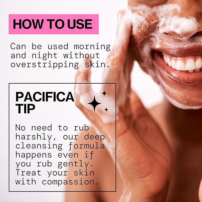 Pacifica Kale Detox Face Wash for Oily & Acne-Prone Skin, Deep Cleansing Facial Cleanser & Makeup Remover with Super Greens Kale, Seaweed & Clay, 5 fl oz –Clean Beauty, Vegan & Cruelty-Free