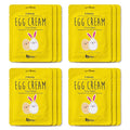 Saplaya Face Masks 12 Pack Scented Facemask Sheets Skin Care Mask Single Scent K-Beauty Natural Formula (Egg Cream 12 Pack)