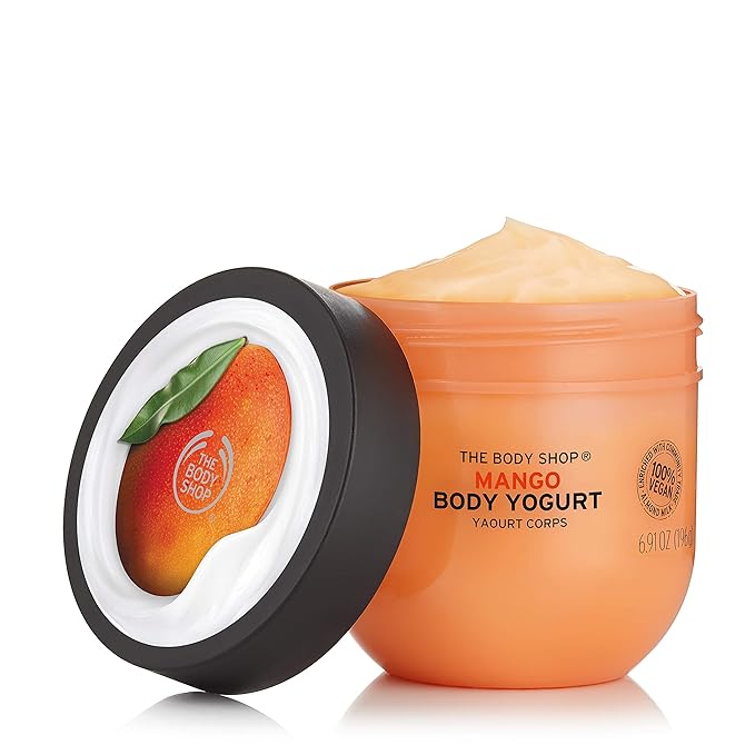 The Body Shop Mango Body Yogurt, 48hr Moisturizer, 100% Vegan, 6.98 Fl Oz