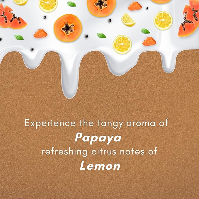 SAIF AL FARES Papaya and Lemon Body Lotion Alcohol Free & Paraben Free with Papaya and Lemon Scent made with Emollients, Vitamin E, Vitamin B5 & Natural Extracts 16.9 Fl Oz