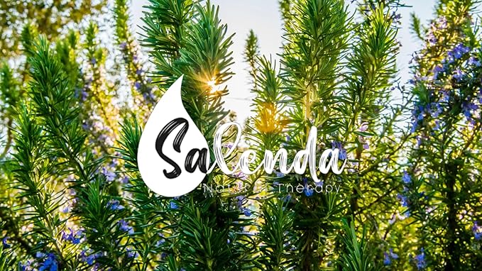 Rosemary Oil for Hair Growth by Salenda - 100% Pure Essential Oils, for Diffuser, Hair & Skin Care, Humidifiers - 0.34 Fl Oz (10 ml)