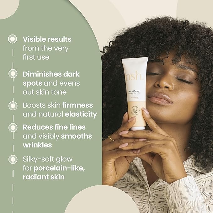 NSH Aloe & Hyaluronic Acid Face Serum 3.38 Fl oz – Ultra Hydrating, Anti-Aging & Anti-Acne Formula with Aloe, HA, Collagen, Elastin, Vitamin B5 & Vitamin E for Plumper, Clearer, Rejuvenated Skin