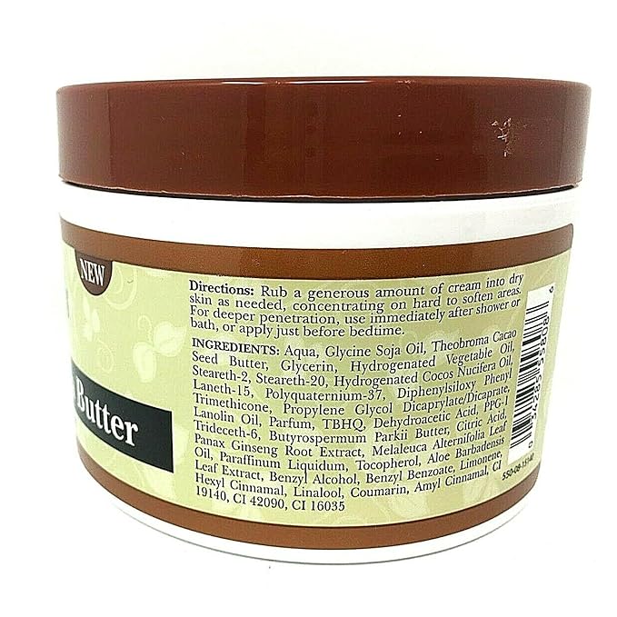Originals by Africa's Best Cocoa Butter & Shea Butter Moisturizing Body Cream, Superior Blend of Natural Ingredients for Velvety Smooth, Nourished Skin, 8oz Jar