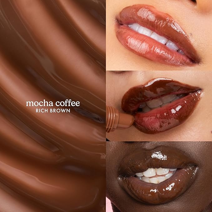 ESW Beauty Mocha Coffee Smoothie Lip Treatment – Rich Mocha & Fresh Coffee with Shea Butter & Peptides for Smoother, Softer Lips
