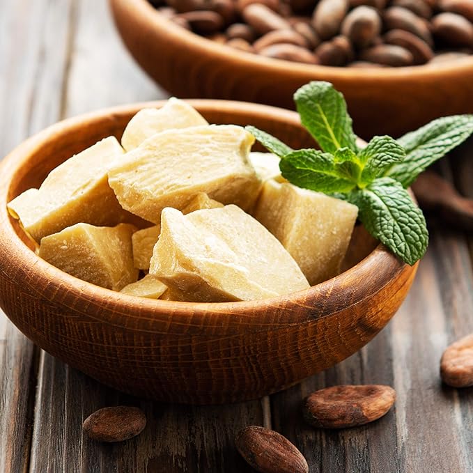 Sheanefit Raw Natural Chunk Cocoa Butter - Raw Moisturizing Body Butter, Great for Making DIY Body Cream, Soaps (8 Ounces)