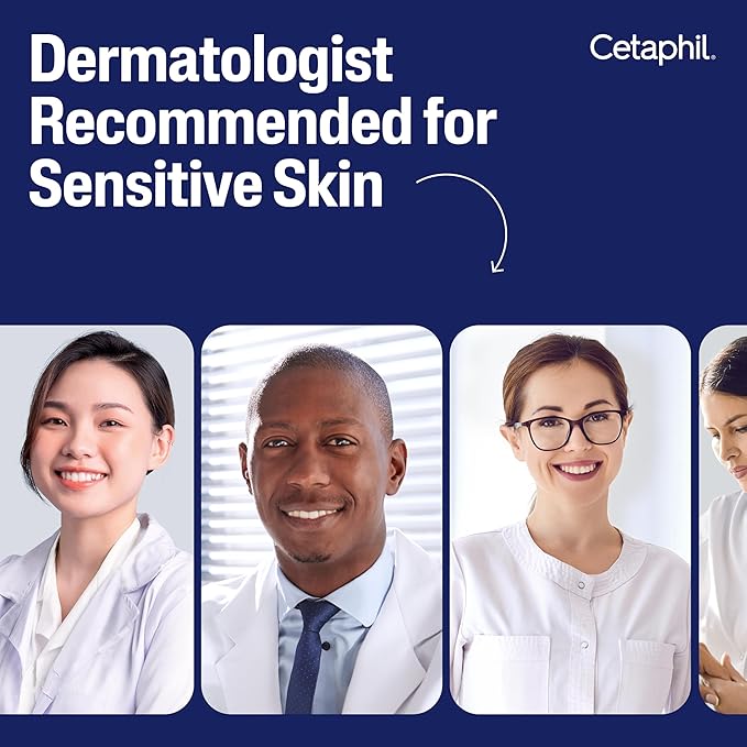 Cetaphil Oil Free Gentle Foaming Cleanser For Dry to Normal, Sensitive Skin, 8oz Pack of 2, Made with Glycerin and Vitamins B5 and E, Dermatologist Tested, Hypoallergenic, Soap and Fragrance Free