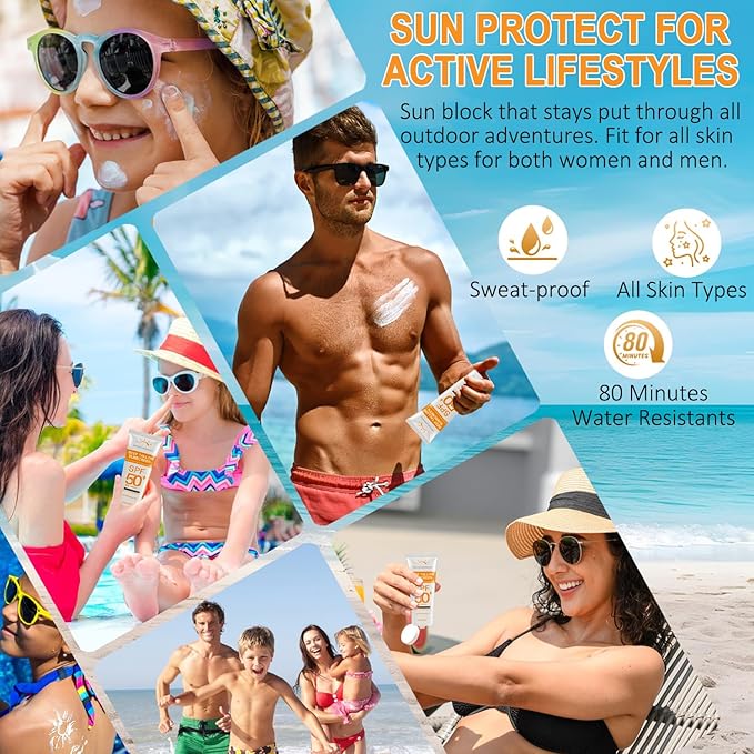 Beef Tallow Sunscreen with Zinc Oxide: Mineral Sunscreen SPF 50, Organic Natural Sun screen-Non Greasy Formula, No White Cast, Beef Tallow Sunblock for Sensitive Skin- Water-Resistant-2.82 oz (80g)