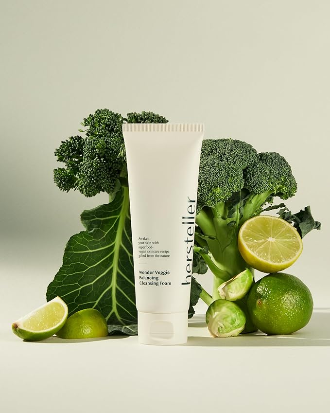 Hersteller Wonder Veggie Balancing Cleansing Foam 4.06 fl oz Vegan Hydrating Soothing Foaming Cleanser Face Wash Makeup Remover Korean Skincare