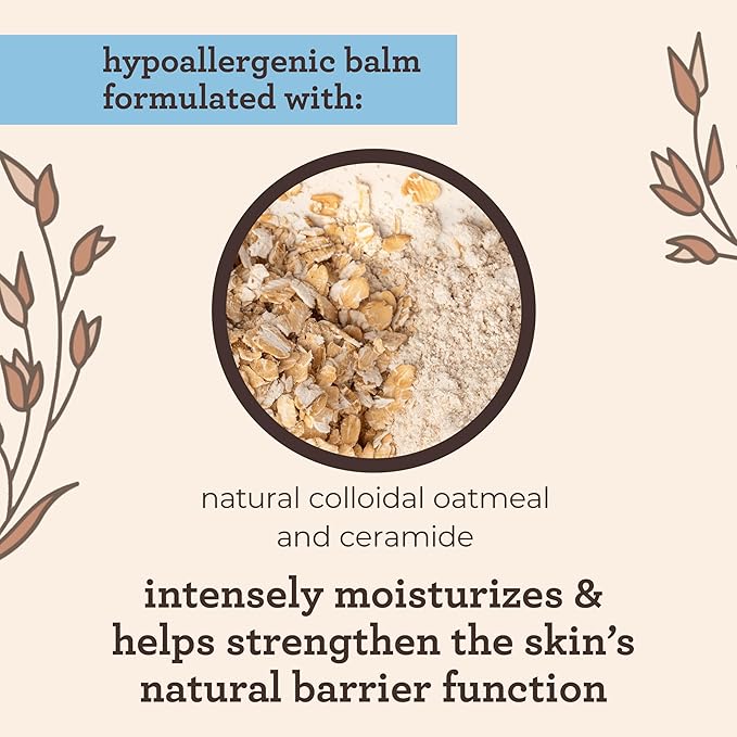 Aveeno Baby Eczema Therapy Nighttime Moisturizing Balm, Colloidal Oatmeal & Ceramide, Soothes & Relieves Dry, Itchy Skin from Eczema, Hypoallergenic, Fragrance-Free, Travel Size, 1 oz