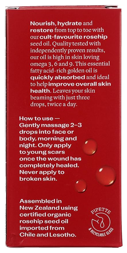Trilogy TRR-ROS-U-TRO20 Certified Organic Rosehip Oil 20ml/0.67 Ounce