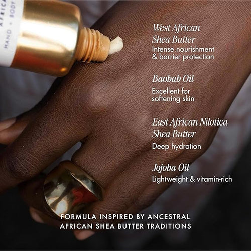 54 Thrones African Beauty Shea Butter, Intensive Dry Skin Support, Moisturizing Body Butter for Women & Men, Moisturizing Body Cream, Locks in Moisture, Ghanaian Coconut + Moroccan Almond, 1.7 oz