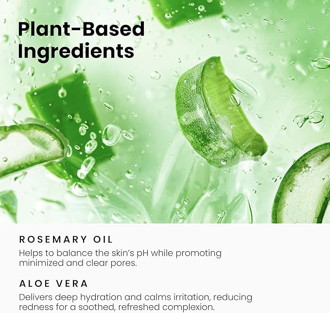 Simplified Skin Rose Water Face and Hair Toner, USDA Organic Facial Mist 4 Oz and Glycolic Acid Toner for Hydrating, Anti-Aging Skin 8 Oz