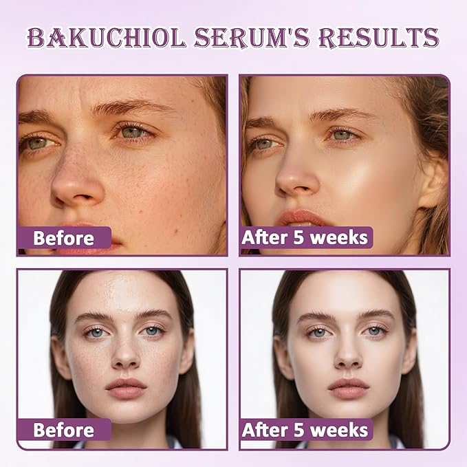 Bakuchiol Plumping Serum Plumping Skin and Pore Minimize Smooths Skin & Reduces Fine Lines Face Serum for Anti-Aging 1.014 fl.oz