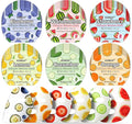 KONEUK 60 Pack Colorful Fruit Face Masks Skincare Set, Bulk Sheet Facial Mask for All Skin Types, Collagen Hydrating Face Mask for Women, Spa Party Gifts and Mothers Day Gifts (6 Types x 10 Pcs)