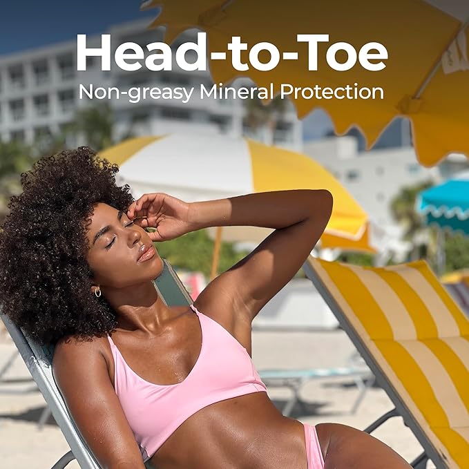 Miami Beach Bum, Bodyguard SPF30 UVA/UVB Silky & lightweight with a sheer, no‑white‑cast finish. Broccoli, aloe & algae, Fragrance‑free & gentle for sensitive skin 3.4oz