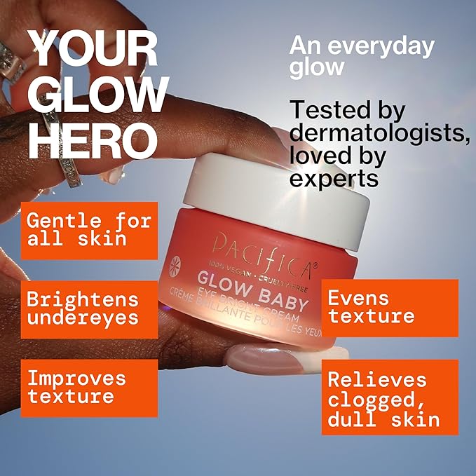 Pacifica, Eye Cream Bright Glow Baby, 0.5 Fl Oz