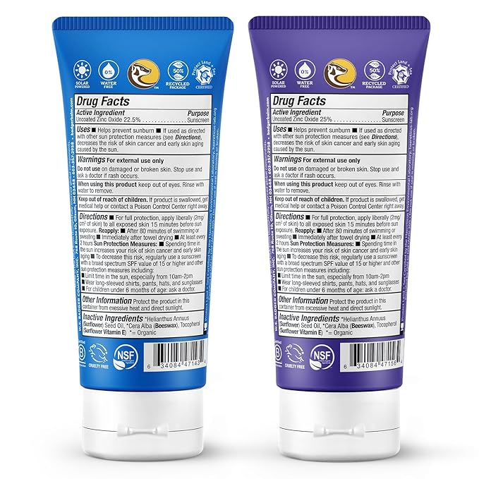 Badger SPF 40 Reef Safe Sport Sunscreen and SPF 50 Reef Safe Sunscreen