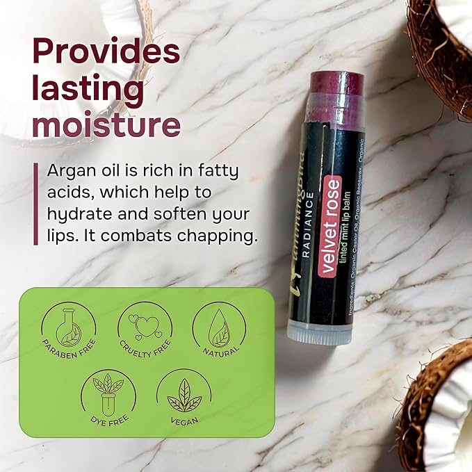 Natural and Organic Tinted Lip Balm Velvet Rose