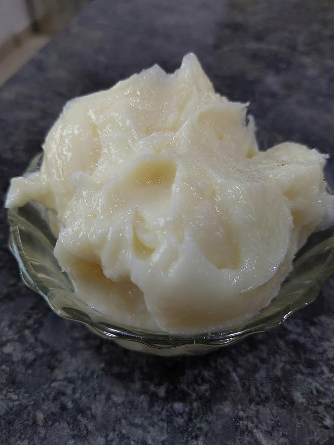 100% Pure Mango Butter - Can Substitute Shea Butter in Soap and Lotion Recipes - Moisturising, Scent-free, Hexane-free (4 Oz)