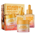Vitamin C Serum & Cream Duo Set – Dermatologist Tested, Anti Aging Korean Skin Care – Hydrates, Smooths Fine Lines, Supports Collagen Production - Vegan, Clean Beauty