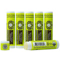 Moon Valley Organics Beeswax Lip Balm for Moisturizing Lips and Cuticles (TROPICAL COCONUT LIME, 6-Pack)