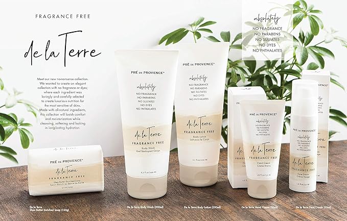 De La Terre All Natural Sensitive Skin Collection Fragrance Free, Moisturizing & Hydrating, Face Cream, 50 ML