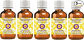 dève herbes Pure Palmarosa Essential Oil (Cymbopogon martinii) Steam Distilled (Pack of Five) 100ml X 5 (16.9 oz)