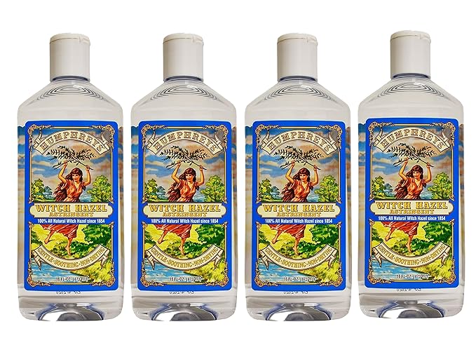 Humphreys Witch Hazel Astringent, 16 Fl Oz (Pack of 4)