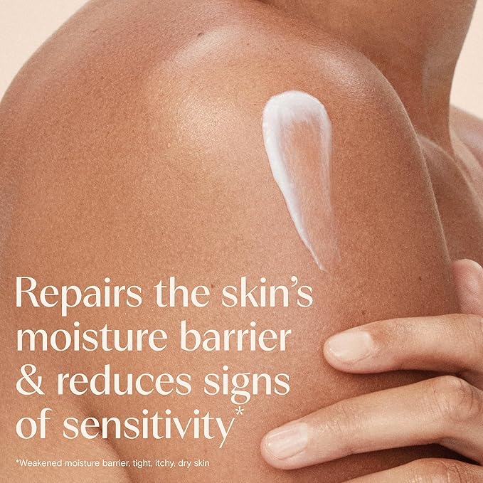 Aveeno Skin Relief Moisturizing Lotion Heals Very Dry, Sensitive Skin, Fast-Absorbing Body Lotion with Soothing Triple Oat & Shea Butter Formula, Fragrance Free, Non-Comedogenic, 8 oz