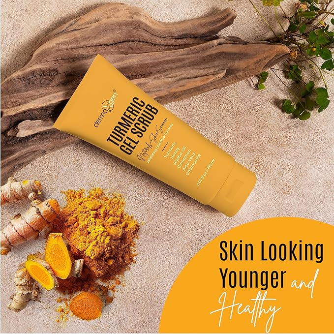 Turmeric Gel Scrub – Exfoliate, Brighten, and Refresh Your Skin with Turmeric. Achieve a Smooth, Radiant Complexion by Removing Dead Skin Cells and Impurities for a Natural Glow