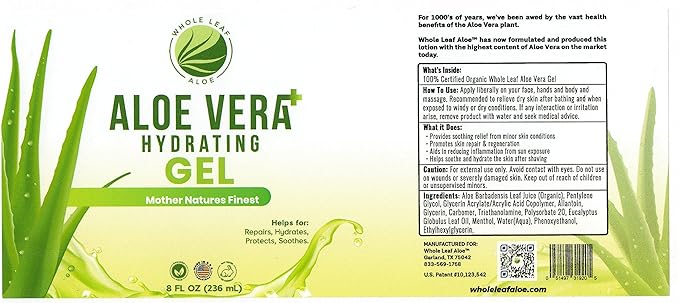 Whole Leaf Aloe Vera Hydrating Gel