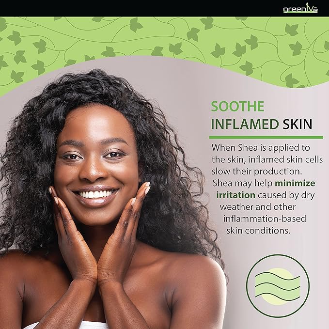 GreenIVe Shea Butter Raw 100% Pure Unrefined Ivory Shea Butter Grade A West African Karite Nut Butter for DIY Butters Lotions Creams Soaps Balms Lip Care Hair Body Moisturizer Massage Butter Jar 8oz
