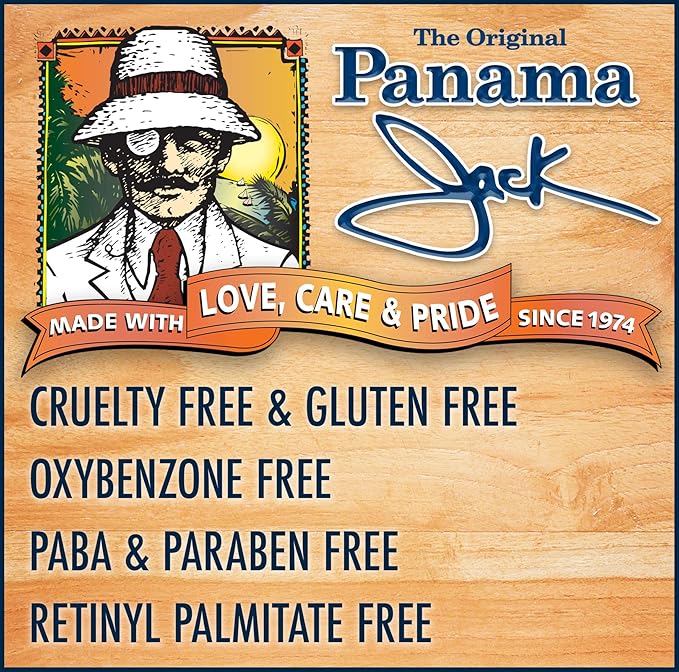 Panama Jack Sunscreen Lip Balm - SPF 45, Broad Spectrum UVA-UVB Sunscreen Protection, Prevents & Soothes Dry, Chapped Lips, Tropical, 7-pack