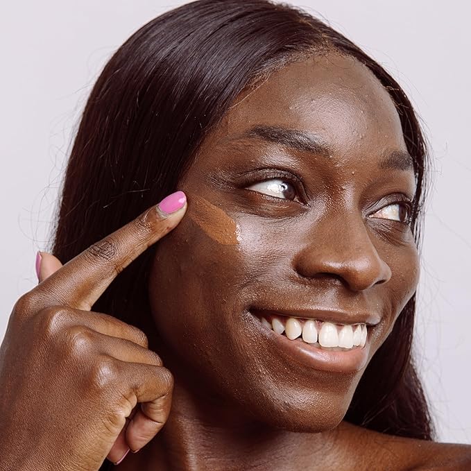 Naked Sundays BeautyScreen Peptide Foundation Tint - SPF 50 Tinted Sunscreen & Skincare Makeup with Zinc Oxide, Niacinamide - Lightweight Natural Coverage, 9.6. Rich Neutral, 1.01 oz