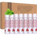 Naturistick Natural Beeswax Lip Balm 7-Pack | Pomegranate | Standard 0.15 oz Tubes