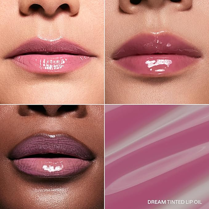 Karuna Skin - Tinted Lip Oil, Soothing & Moisturizing Lip Products with Peptides, Antioxidants, Hydrating Flattering Vegan Lip Tint (Dream)