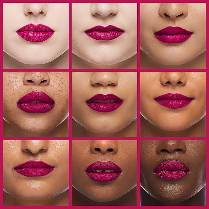 ILIA - Color Block Lipstick | Non-Toxic, Vegan, Cruelty-Free, Hydrating + Long Lasting, No Budge Color with Full Coverage (Knockout (Bold Magenta With Cool Undertones), 0.14 oz | 4 g)